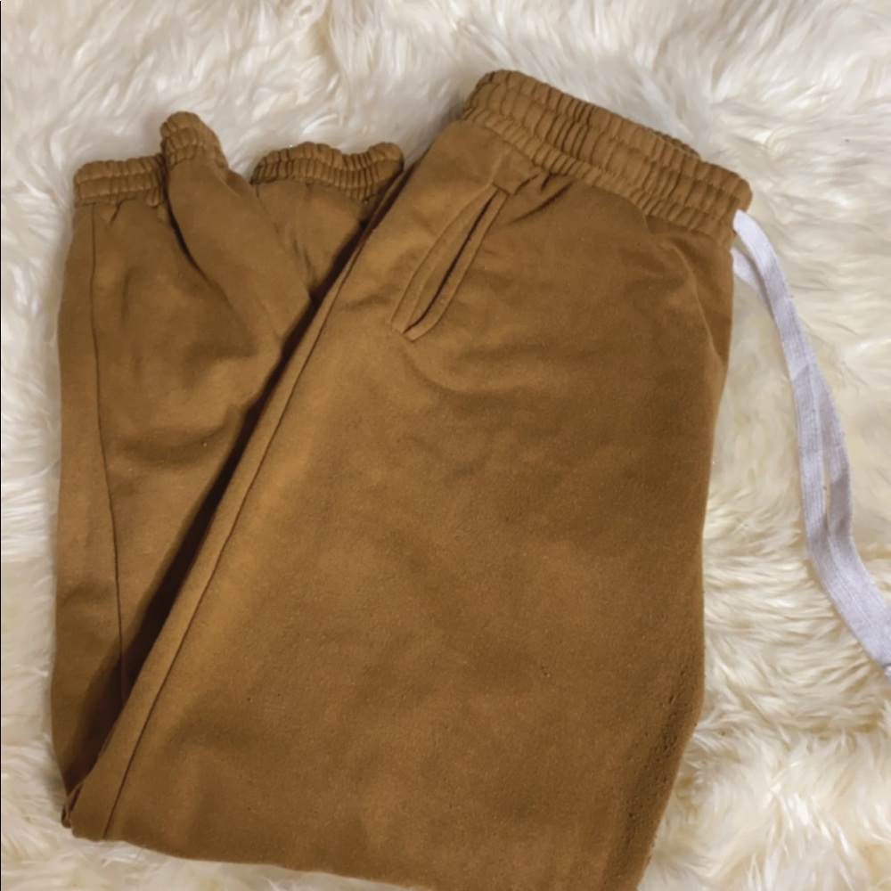 Tan sweat pants